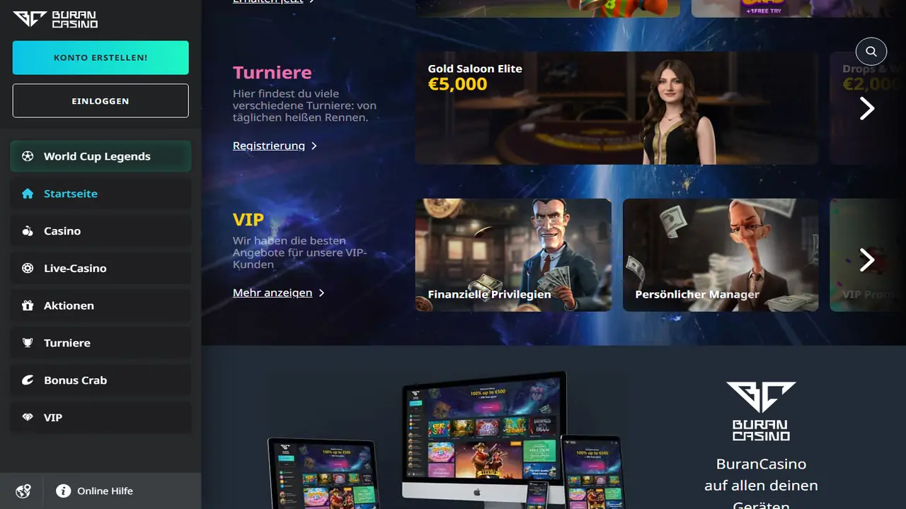 Buran Casino Startseite (Aktionen)